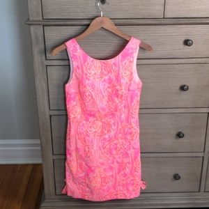 Lilly Pulitzer Pink Flamingo Fitted Shift Dress 0